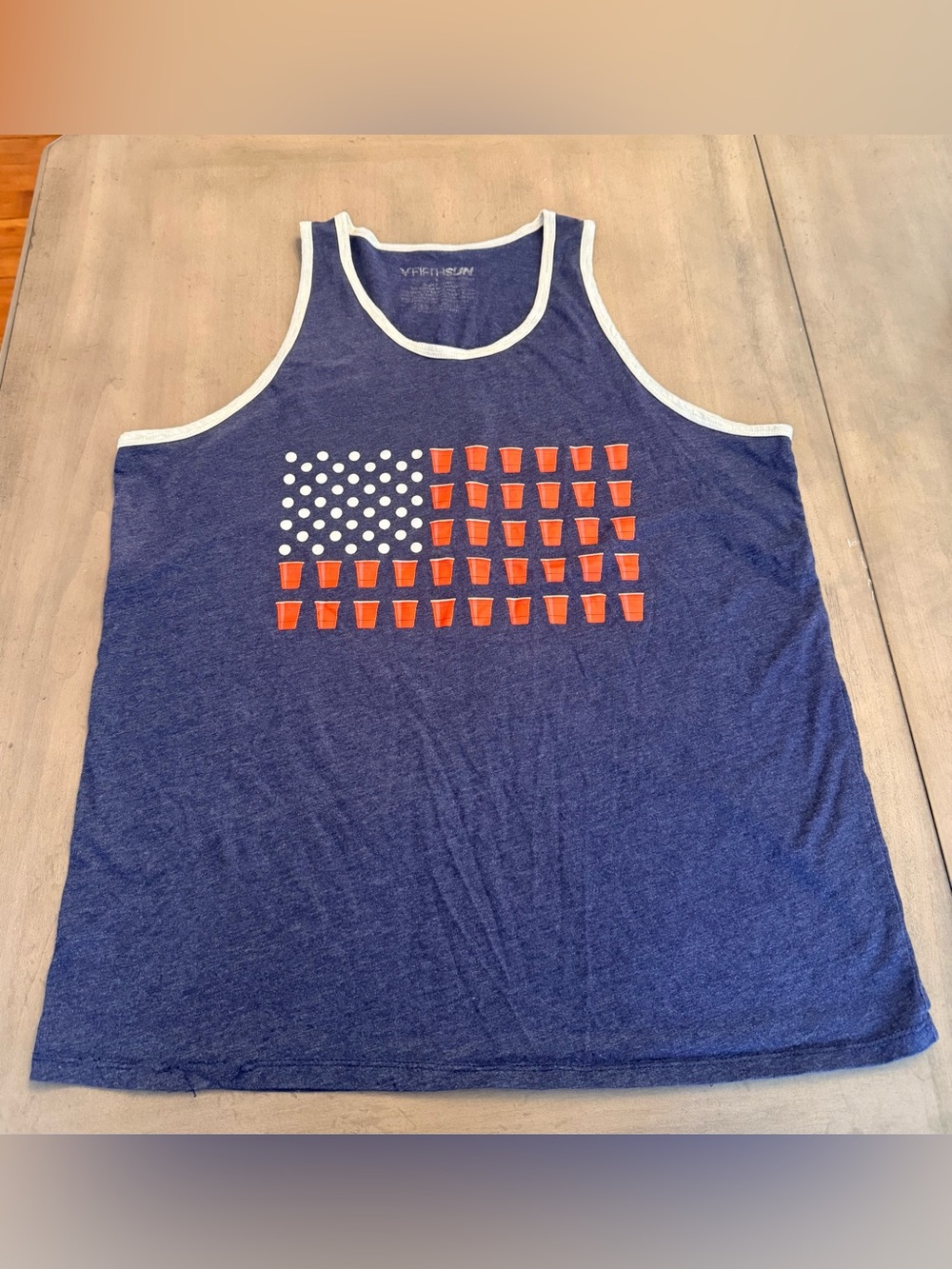Beer Pong American Flag Men’s Tank